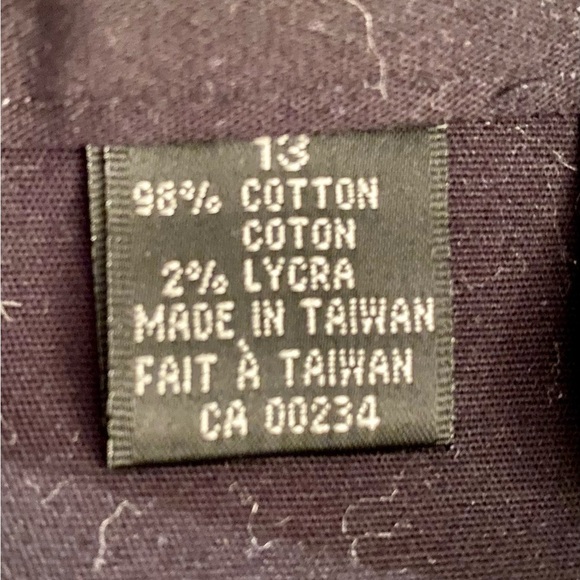 REAL Clothes navy skirt, pencil style, slight stretch, front closure,belt loops - Picture 9 of 10